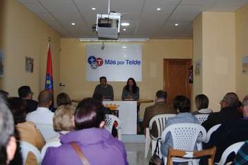 Asamblea local de Más por Telde en la que se aprobó esta noche la lista electoral para los comicios de mayo de 2019 (Foto TA)